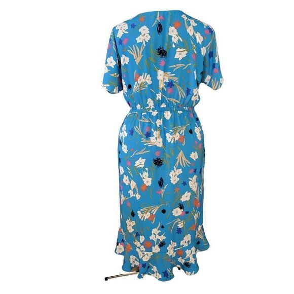 J. Crew Mercantile Ruffle Wrap Midi Hi-Lo Floral Dress (Size S) - Picture 5 of 8